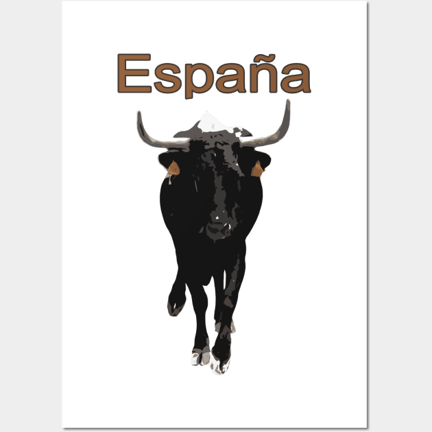 Espana, Spain, bull Wall Art by hottehue